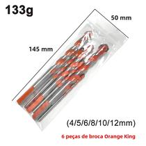 Conjunto de 6 Brocas para Azulejo Cerâmico - Liga Dura com Revestimento de Diamante (4-12mm)