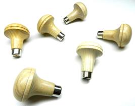 Conjunto de 6 Cabos para Buril em Madeira Estilo Cogumelo 4,8 cm JTS Conjunto de 6 Cabos para Buril em Madeira Estilo Cogumelo 4,8 cm JTS