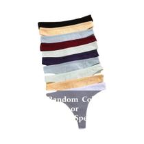 Conjunto De 6 Calcinhas G-String De Algodão Com Cintura Baixa Para Mulheres, Tamanhos S-XL, Cores