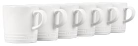 Conjunto de 6 Canecas Le Creuset London 350ml - Grés Branco