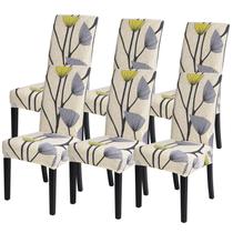 Conjunto de 6 capas para cadeiras de sala de jantar SearchI Dandelion Pattern