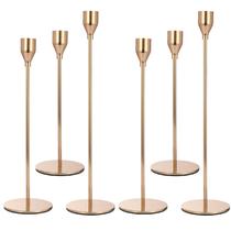 Conjunto de 6 castiçais Anndason para decoração de casa Conjunto de 6 castiçais Anndason para decoração de casa