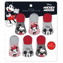 Conjunto de 6 clipes magnéticos com chip magnético Disney Mickey Minnie Lilo e Stitch Winnie The Pooh