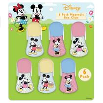 Conjunto de 6 clipes magnéticos com chip magnético Disney Mickey Minnie Lilo e Stitch Winnie The Pooh