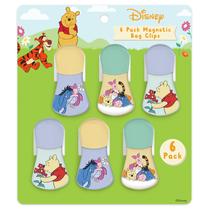 Conjunto de 6 clipes magnéticos de Mickey Minnie Pooh da Disney