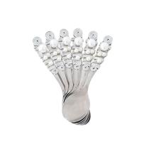 Conjunto de 6 Colheres de Chá Inox Cabo Bordado Perolas Conjunto de 6 Colheres de Chá Inox Cabo Bordado Perolas