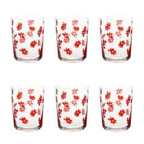 Conjunto de 6 Copos de Cristal Água 445 Ml Ginga Floral Conjunto de 6 Copos de Cristal Água 445 Ml Ginga Floral