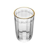 Conjunto de 6 Copos de Cristal Ecológico Alto com Fio de Ouro Imperial - 370ml