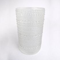Conjunto de 6 Copos de Vidro Branco com Bolhas 385ml