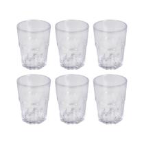 Conjunto de 6 Copos de Vidro Retrô 300 ml Conjunto de 6 Copos de Vidro Retrô 300 ml