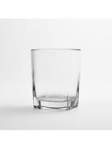 Conjunto de 6 copos de whisky de vidro quadrado 190ML transparente