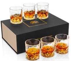 Conjunto de 6 copos para uísque KANARS 300 ml, copo tumbler de cristal Conjunto de 6 copos para uísque KANARS 300 ml, copo tumbler de cristal