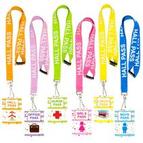 Conjunto de 6 cordões Hall Pass para professores de sala de aula Conjunto de 6 cordões Hall Pass para professores de sala de aula