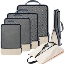 Conjunto de 6 Cubos de Compressão BAGAIL para Embalagem e Viagem Conjunto de 6 Cubos de Compressão BAGAIL para Embalagem e Viagem