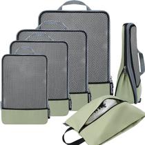 Conjunto de 6 Cubos de Compressão BAGAIL para Embalagem e Viagem Conjunto de 6 Cubos de Compressão BAGAIL para Embalagem e Viagem