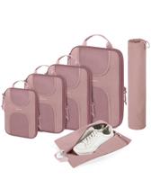 Conjunto de 6 Cubos de Compressão BAGSMART - Rosa Poeira