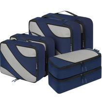 Conjunto de 6 Cubos de Embalagem BAGAIL - Organizadores de Bagagem para Viagem (Azul Marinho) Conjunto de 6 Cubos de Embalagem BAGAIL - Organizadores de Bagagem para Viagem (Azul Marinho)