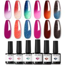 Conjunto de 6 Esmaltes em Gel com Cores que Mudam