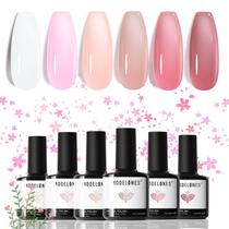 Conjunto de 6 Esmaltes em Gel Jelly - Cores Vibrantes e Modernas Conjunto de 6 Esmaltes em Gel Jelly - Cores Vibrantes e Modernas