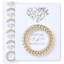 Conjunto de 6 gravatas de cabelo em espiral da Bridesmaid Gifts - TOROS store