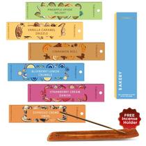 Conjunto de 6 Incense Sticks Folkulture com suporte Fall Scents