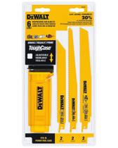 Conjunto de 6 Lâminas de Serra Recíproca Dewalt Bimetálicas DW4896 Conjunto de 6 Lâminas de Serra Recíproca Dewalt Bimetálicas DW4896