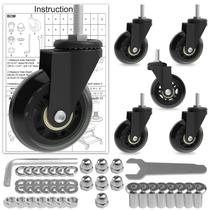 Conjunto de 6 lâminas giratórias Creeper Caster Wheels de 6 cm