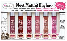 Conjunto de 6 mini batons líquidos de longa duração TheBalm Meet Matte Hughes