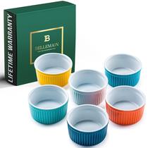 Conjunto de 6 Mini Bowls Bellemain Porcelain de 120 ml, seguro para forno Conjunto de 6 Mini Bowls Bellemain Porcelain de 120 ml, seguro para forno