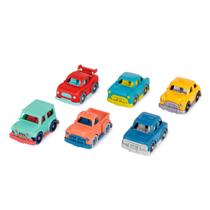 Conjunto de 6 mini carros de brinquedo Battat Wonder Wheels para crianças de 1 ano ou mais