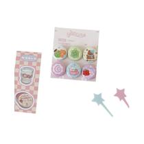 Conjunto De 6 Mini Distintivos Vintage De Trevo De Quatro Folhas De 25mm Para Scrapbooking E