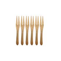 Conjunto de 6 Mini Garfos de Bambu - Oikos Conjunto de 6 Mini Garfos de Bambu - Oikos