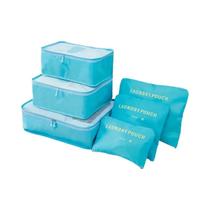 Conjunto de 6 Organizadores de Viagem em Tecido Oxford - Para Mulheres