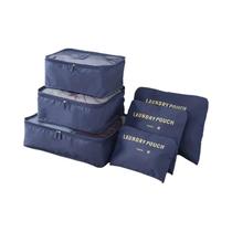 Conjunto de 6 Organizadores de Viagem em Tecido Oxford - Para Mulheres Conjunto de 6 Organizadores de Viagem em Tecido Oxford - Para Mulheres