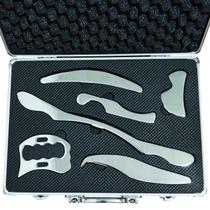 Conjunto de 6 Peças de Ferramentas de Massagem Gua Sha em Aço Inoxidável AnTiexi Conjunto de 6 Peças de Ferramentas de Massagem Gua Sha em Aço Inoxidável AnTiexi