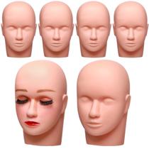 Conjunto de 6 peças de silicone e plástico Mannequin Head Reginary