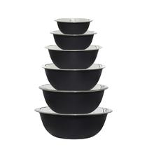 Conjunto de 6 peças de taças de mistura COOK WITH COLOR em aço inoxidável Conjunto de 6 peças de taças de mistura COOK WITH COLOR em aço inoxidável