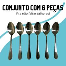 Conjunto de 6 Peças de Talheres de Mesa de Inox GP6