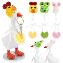 Conjunto de 6 peças Desk Goose Outfits GlamSpark de 7 polegadas com chapéus e babadores