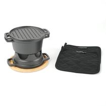 Conjunto de 6 Peças para Churrasqueira a Carvão de Ferro Fundido HAWOK Conjunto de 6 Peças para Churrasqueira a Carvão de Ferro Fundido HAWOK