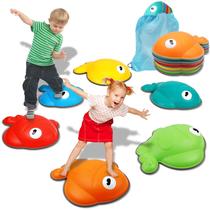 Conjunto de 6 peças Stepping Stones TERRAMUS Goldfish Balance para crianças Conjunto de 6 peças Stepping Stones TERRAMUS Goldfish Balance para crianças