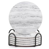Conjunto de 6 Porta-copos de Cerâmica Mármore Acejoz 10 cm Conjunto de 6 Porta-copos de Cerâmica Mármore Acejoz 10 cm