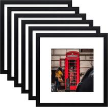 Conjunto de 6 porta-retratos PWTAKO 8x8 para exibição de parede ou mesa