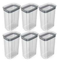 Conjunto De 6 Potes Herméticos Organizador 2,3 Litros - Ou