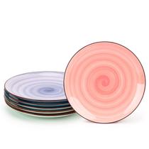 Conjunto de 6 pratos de jantar de cerâmica K KitchenTour 25 cm