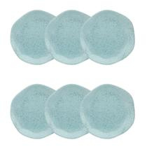 Conjunto de 6 Pratos de Sobremesa Blue Bay Oxford Conjunto de 6 Pratos de Sobremesa Blue Bay Oxford
