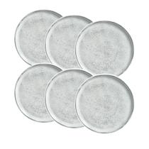 Conjunto de 6 Pratos de Sobremesa Stoneware Bio Echo 21,5cm - Porto Brasil