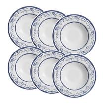 Conjunto de 6 Pratos Fundo em Cerâmica Valência 25cm - Alleanza Conjunto de 6 Pratos Fundo em Cerâmica Valência 25cm - Alleanza