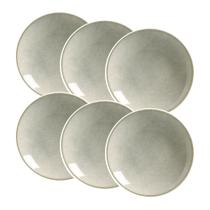 Conjunto de 6 Pratos Fundo Mali em Cerâmica Coup 25cm - Alleanza