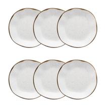 Conjunto de 6 Pratos Fundos 22,5cm Ryo Maresia